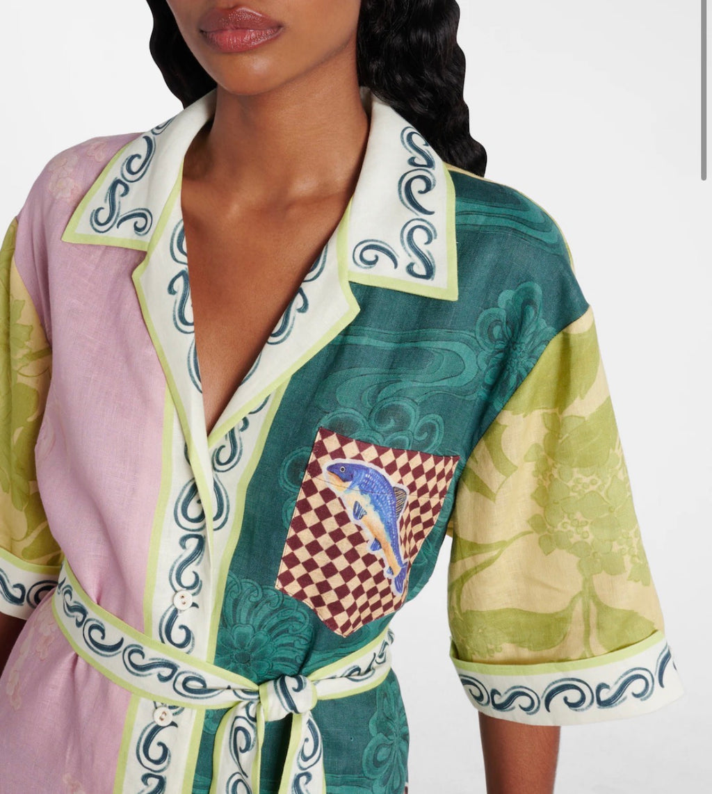 ALÉMAIS – Rochester Mini Shirtdress- Size 12