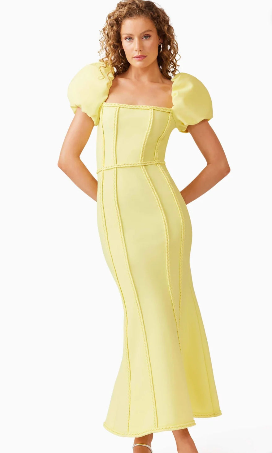 Elliatt- Katlyn Maxi Dress- Yellow- Size Medium