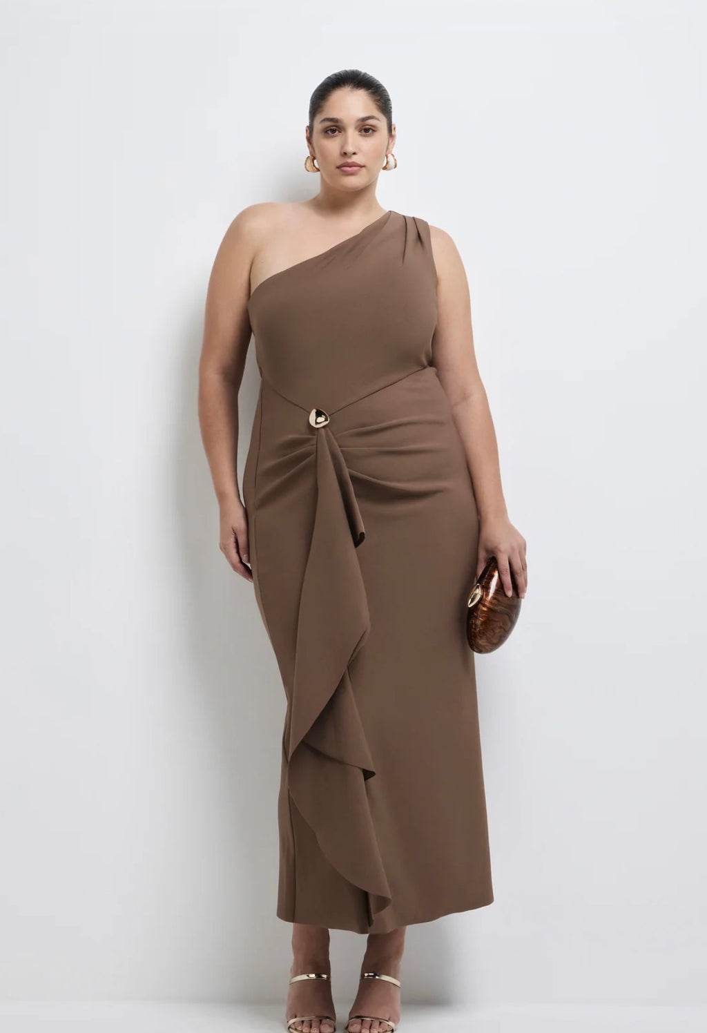 SHEIKE – Dominique Maxi Dress- Brown- Size 10