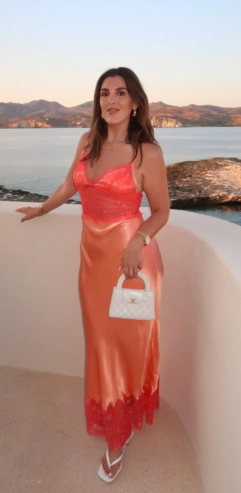 Sneaky Link-Lilah Maxi Dress – Orange- Size Medium