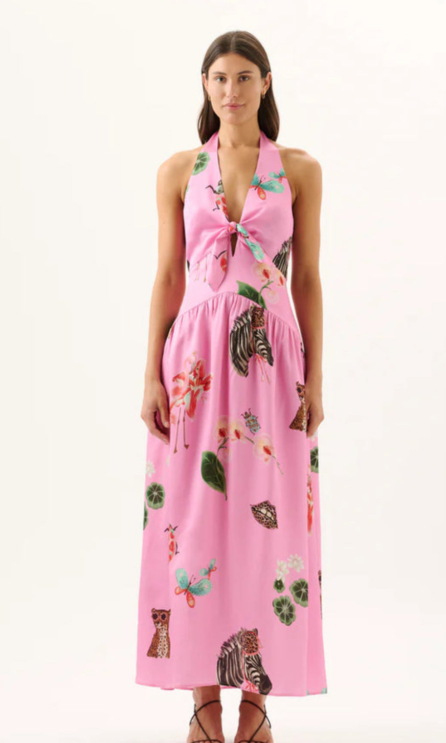 ROAME.- Sangria Dress- Pink- Size L