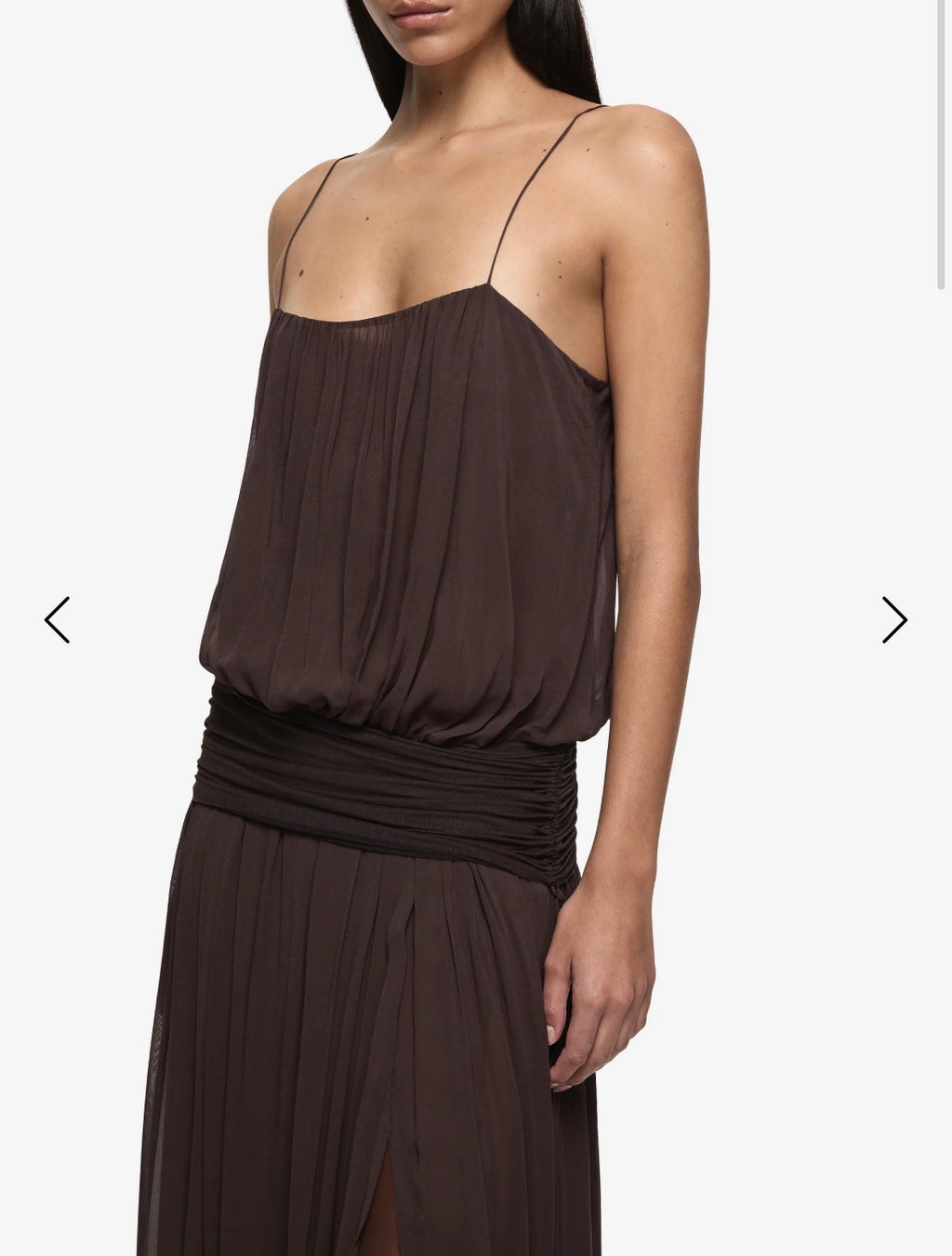 BEC + BRIDGE – Camille Blouson Dress – Dark Chocolate – Size 8