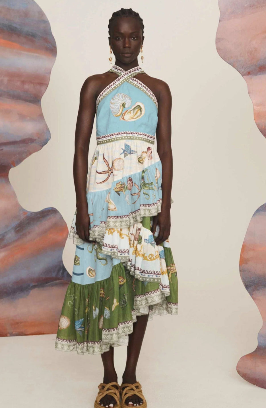 Alemais- Bath House Midi Dress- Size 10 & 14