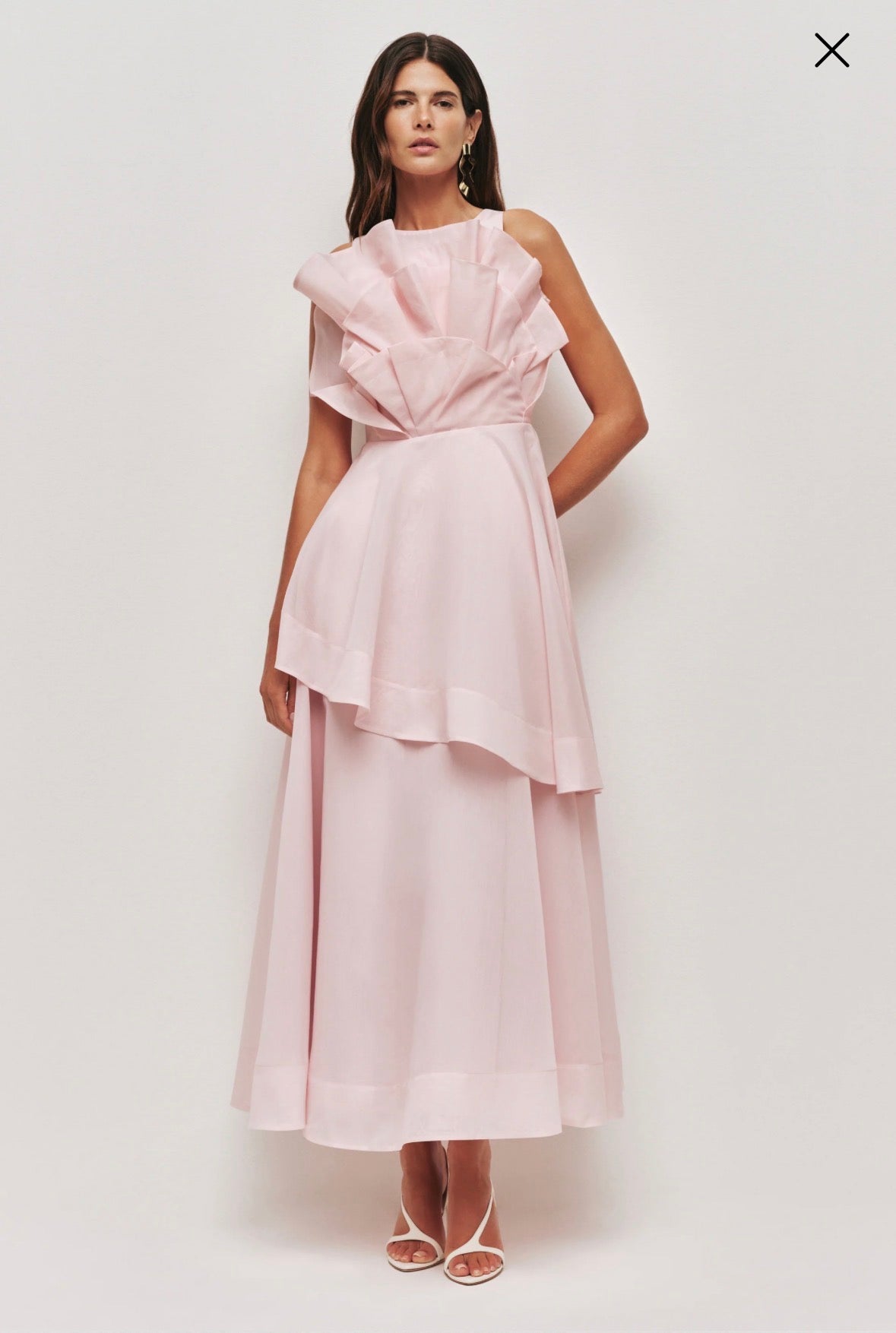 AJE– Selestia Midi Dress- Ash Pink- Size 14