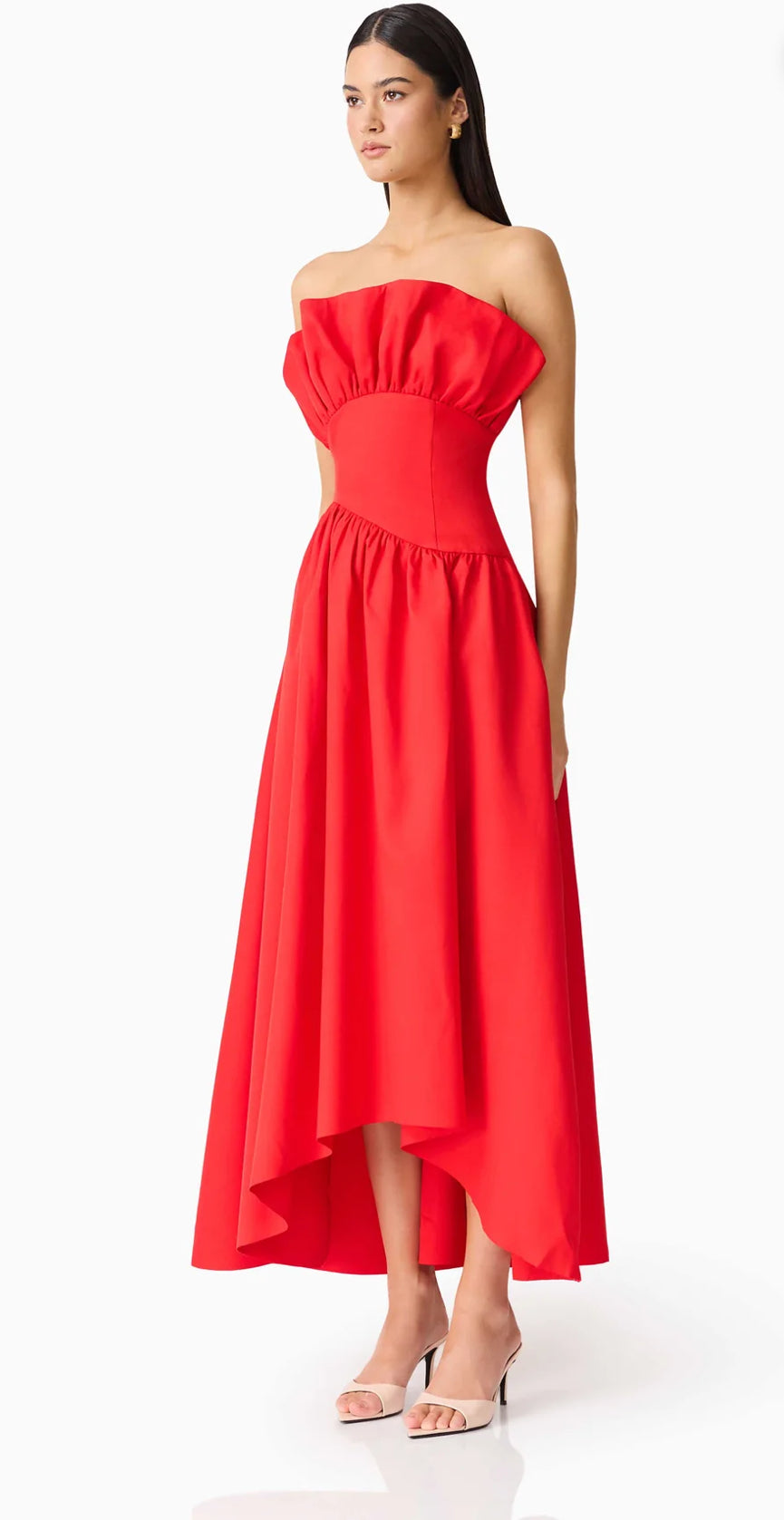 Elliatt- Laurel Sleeveless Maxi Dress- Red- Size Extra Large
