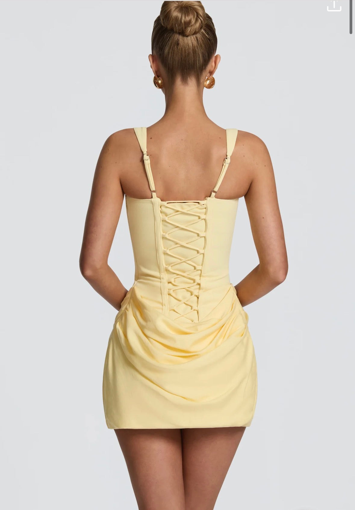 Babyboo- Cornelia Mini Dress- Lemon- Size XS