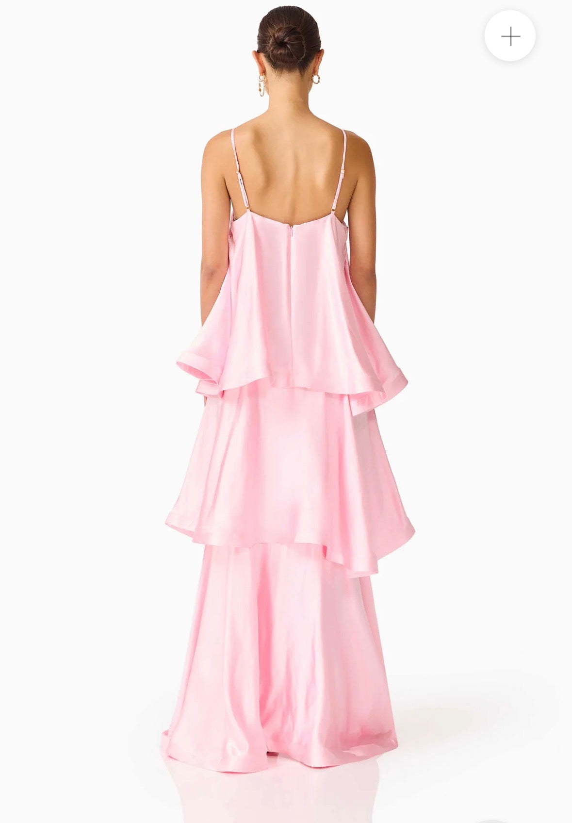 Elliatt- Tilly Tiered Maxi Dress in Pale Pink- Size L