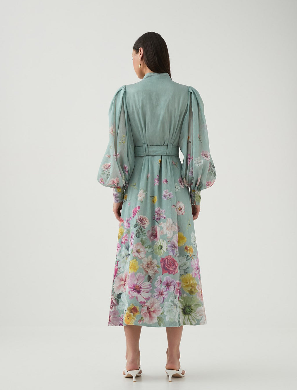 Aje- Fleur Shirtdress- Floral- Size 12