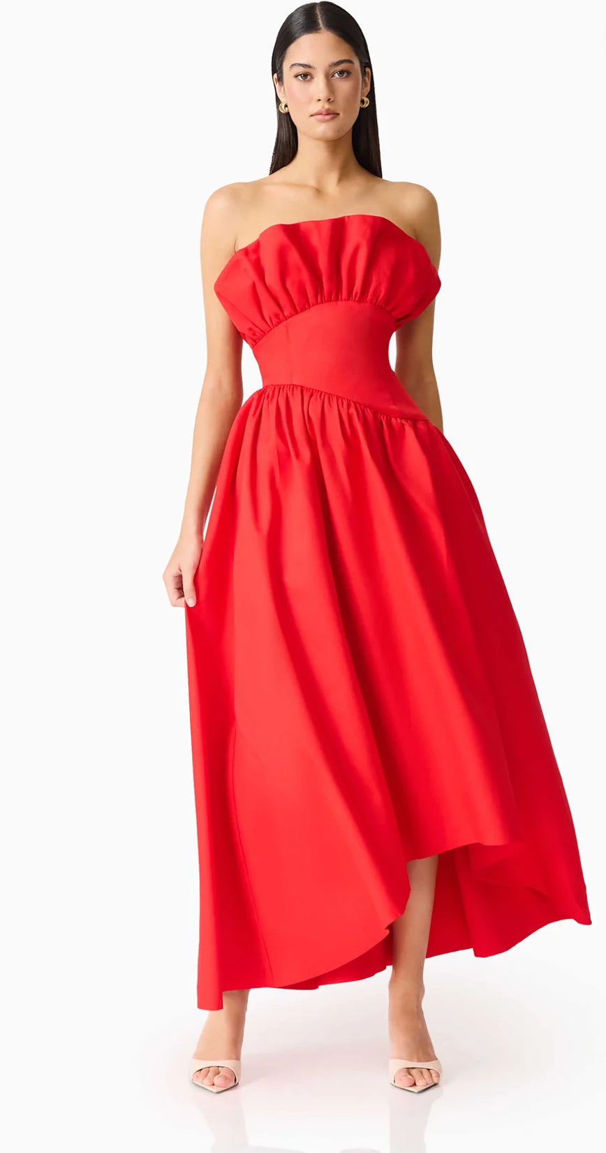 Elliatt- Laurel Sleeveless Maxi Dress- Red- Size Extra Large