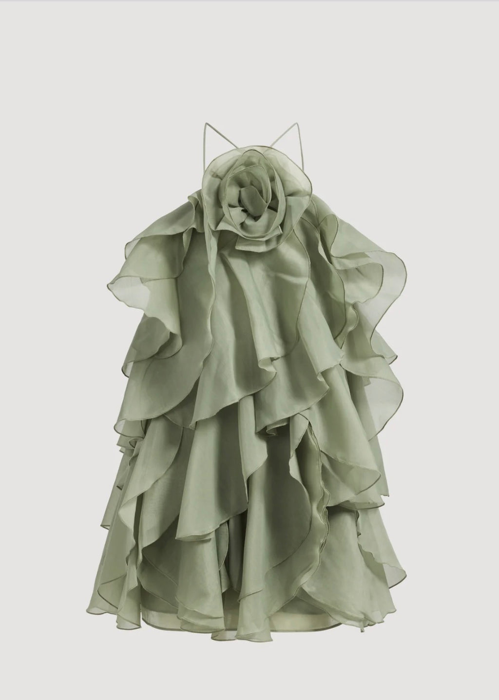 AJE- Pandorea Layered Mini Dress- Moss- Size 10