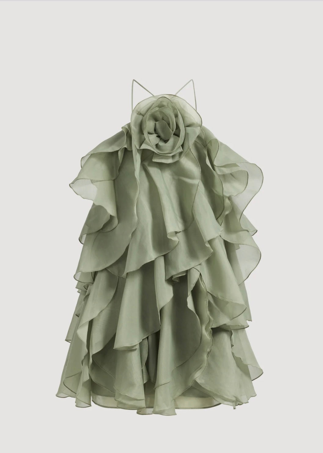 AJE- Pandorea Layered Mini Dress- Moss- Size 10