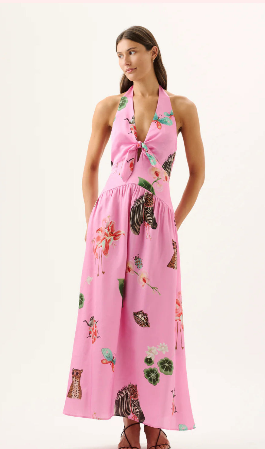 ROAME.- Sangria Dress- Pink- Size L