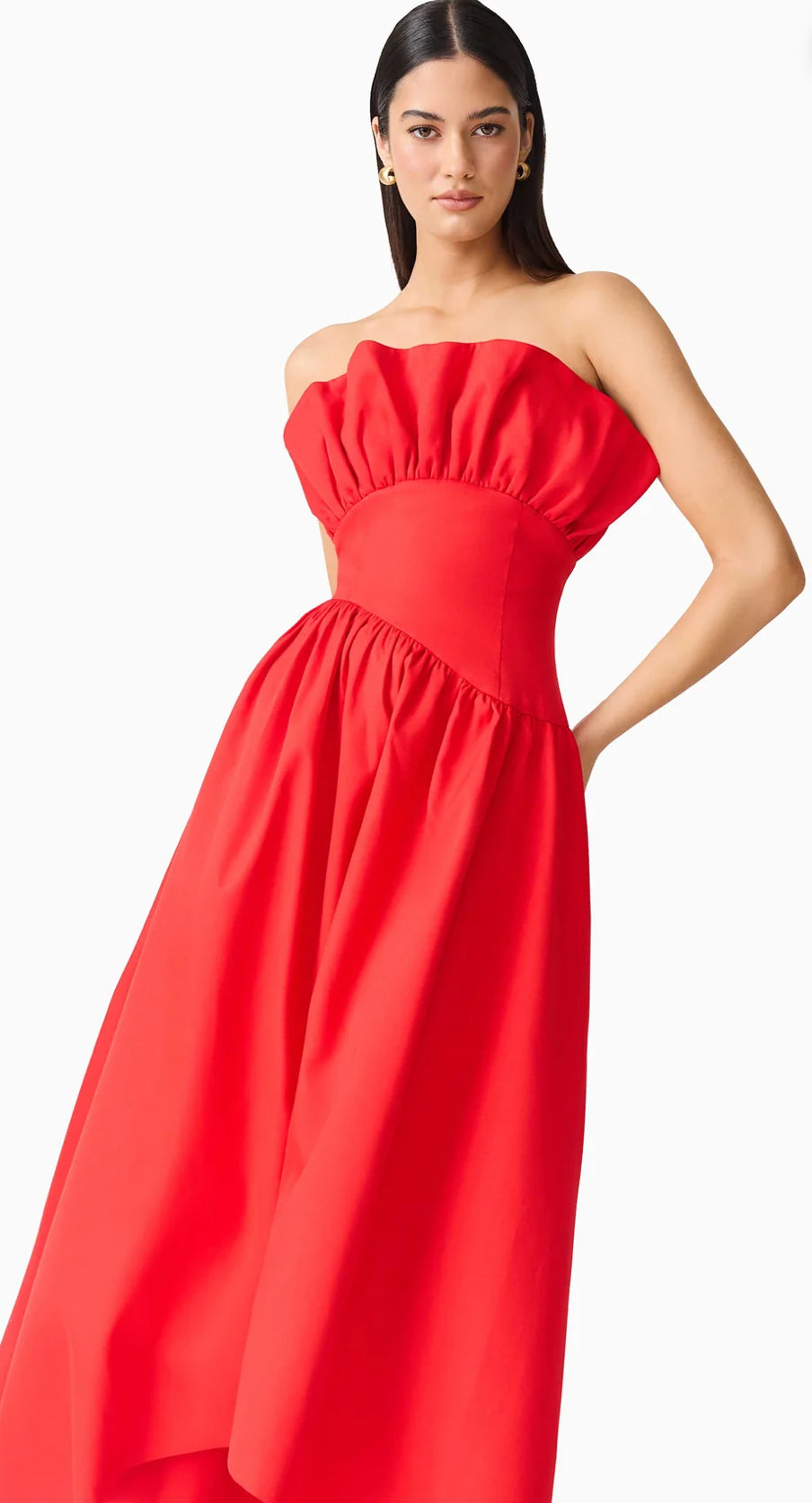 Elliatt- Laurel Sleeveless Maxi Dress- Red- Size Extra Large