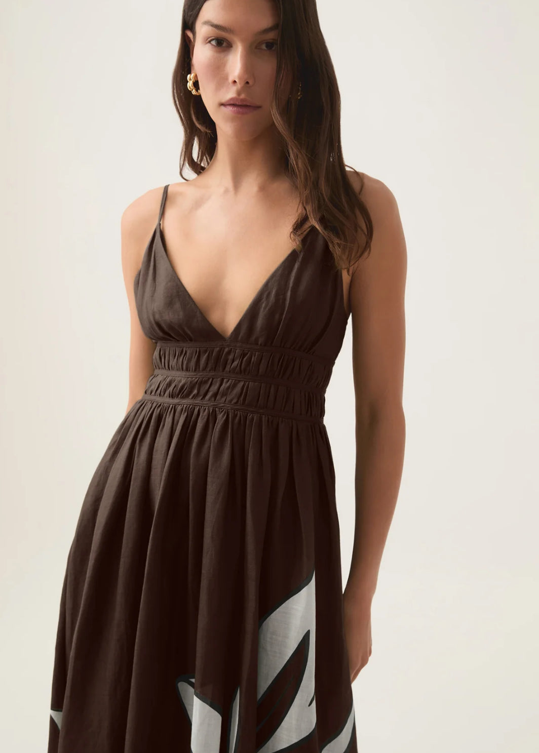 AJE - Planetary Maxi Dress- Brown- Size 12 & 16