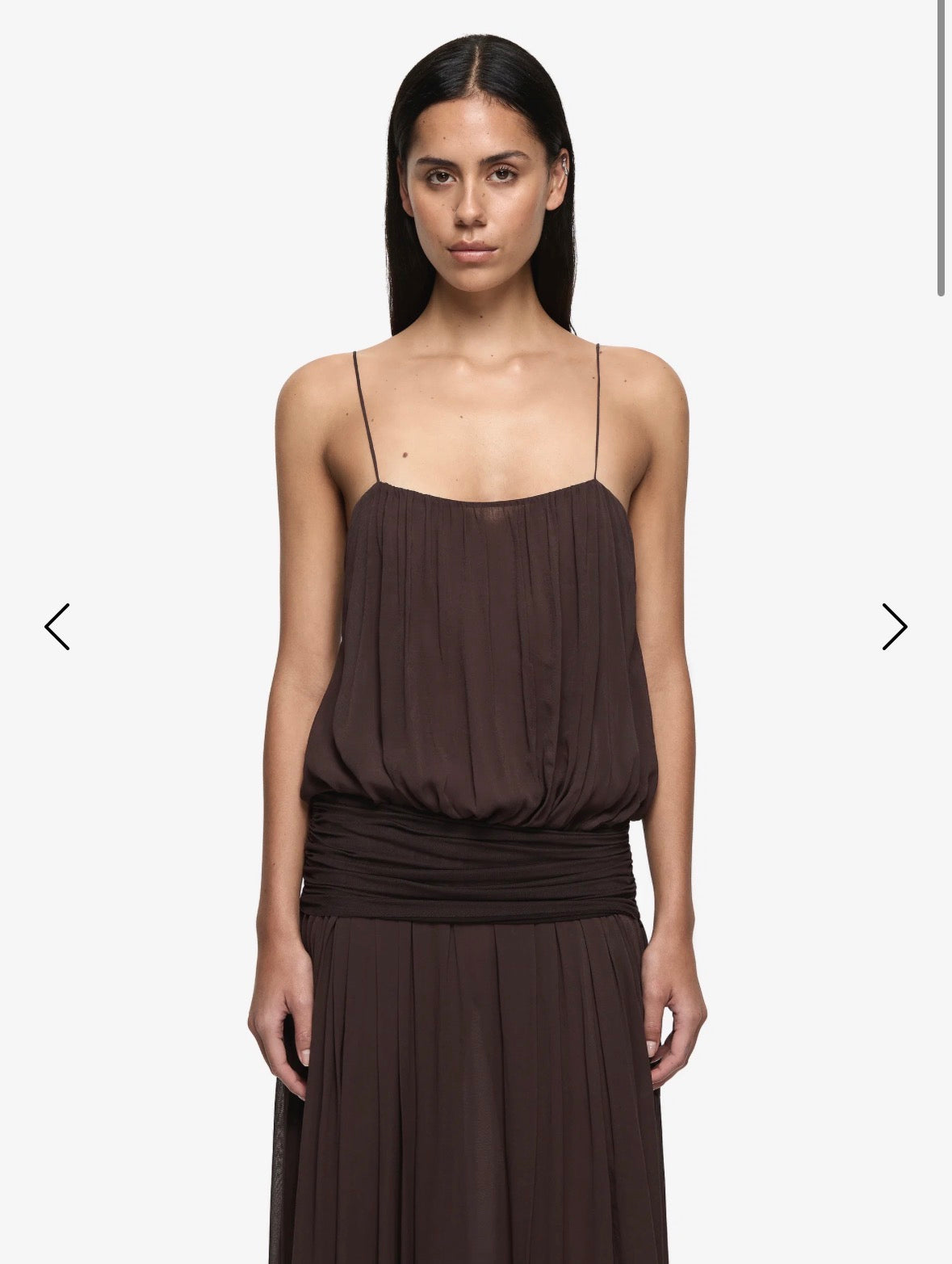 BEC + BRIDGE – Camille Blouson Dress – Dark Chocolate – Size 8