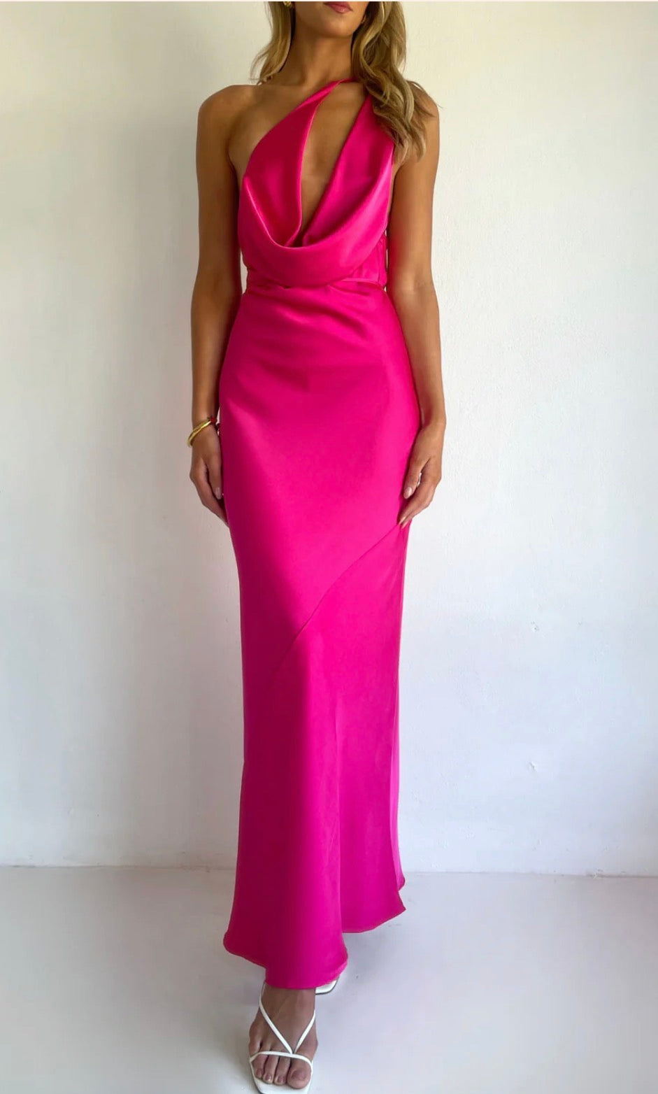 By Nicola – Lucia Maxi Dress in Pink- Size 8