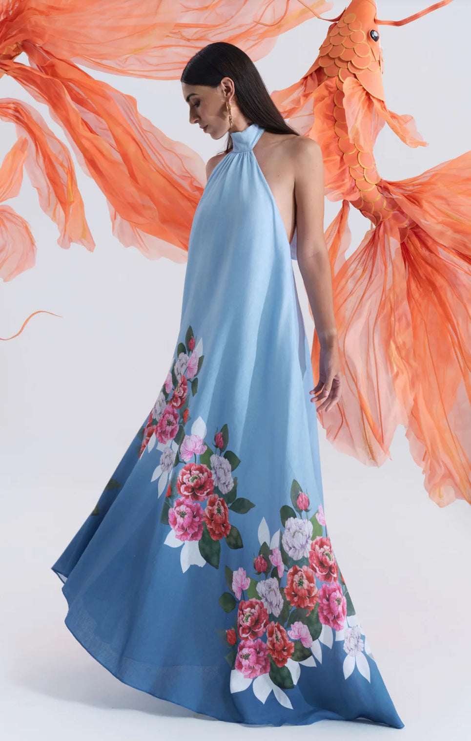 Justin Tong- Misty Glen A-Line Dress- Size 12