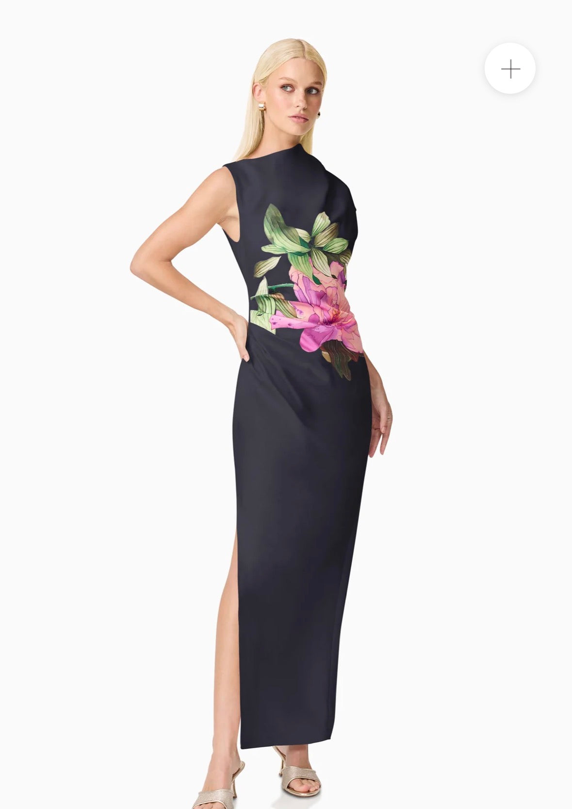 Elliatt– Azelie Asymmetrical Gown- Black- Size L