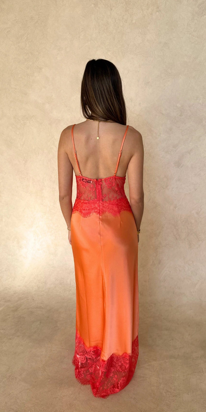 Sneaky Link-Lilah Maxi Dress – Orange- Size Medium