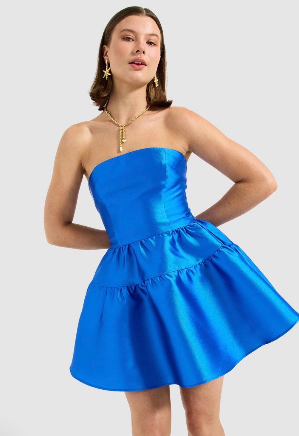 Pasduchas- Pippa Mini Dress- Cobalt- Size 8