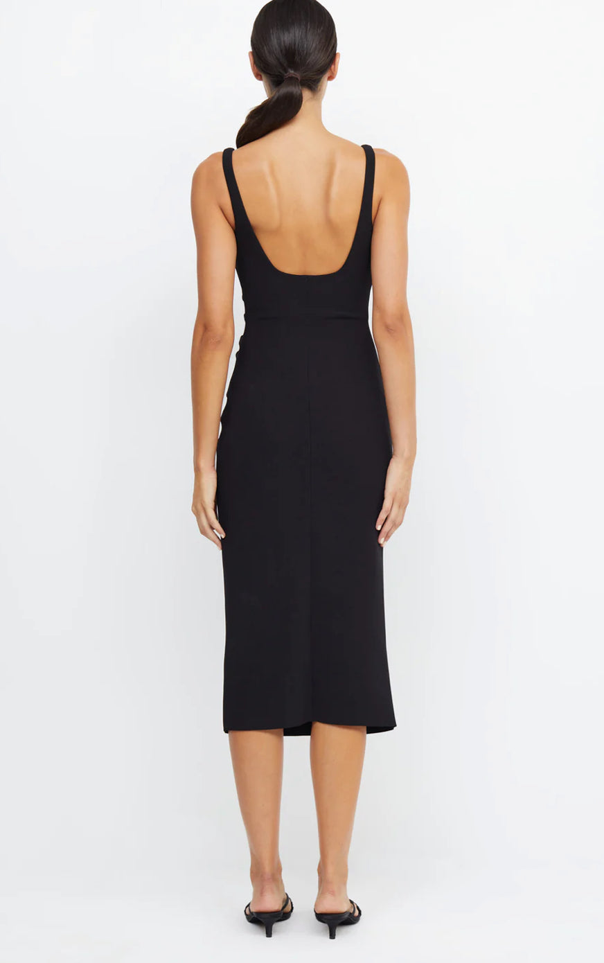 Bec + Bridge- Be Mine Square Neck Dress- Black- Size 10