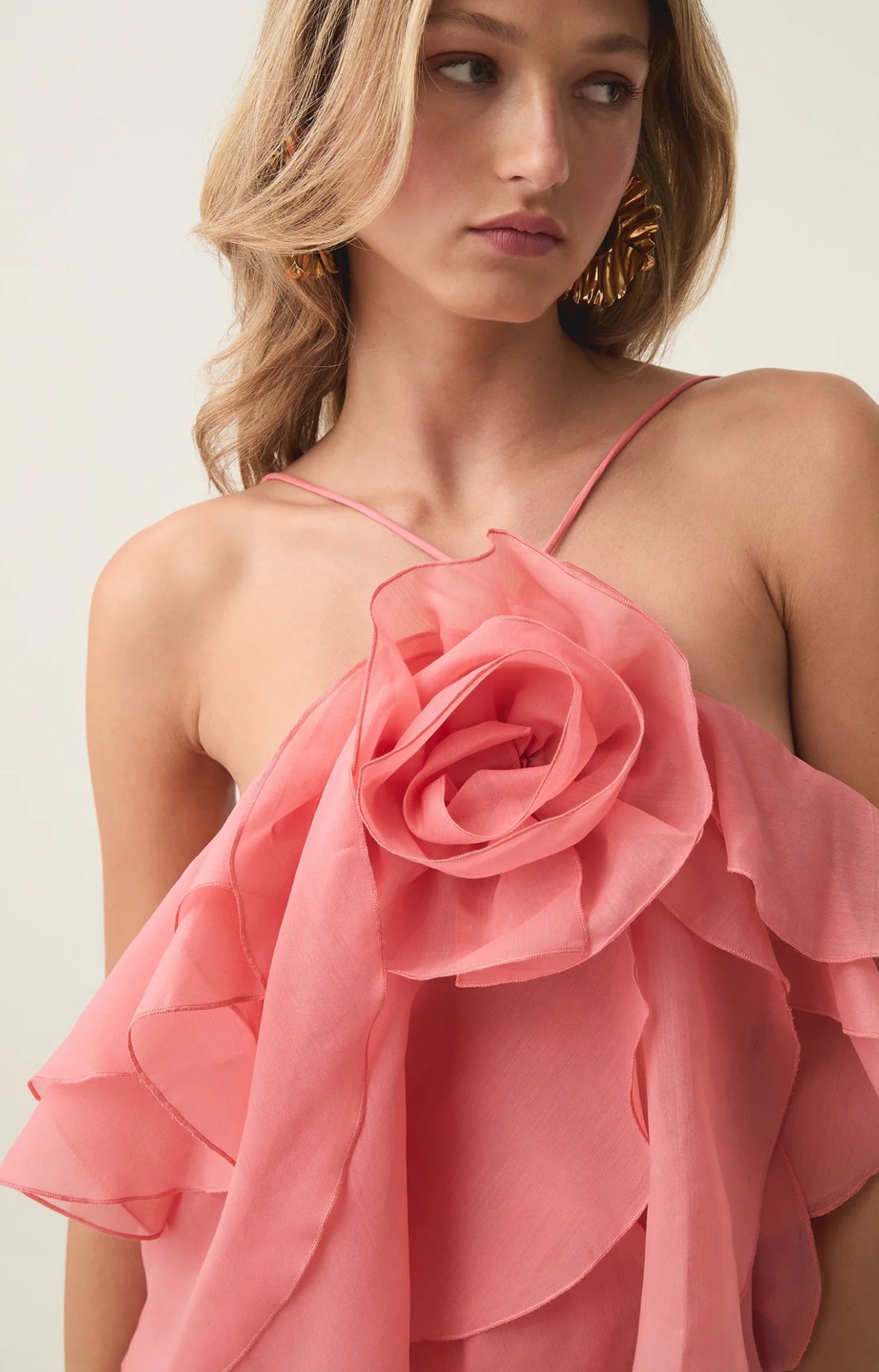 AJE- Pandorea Layered Mini Dress- Washed coral- Size 12