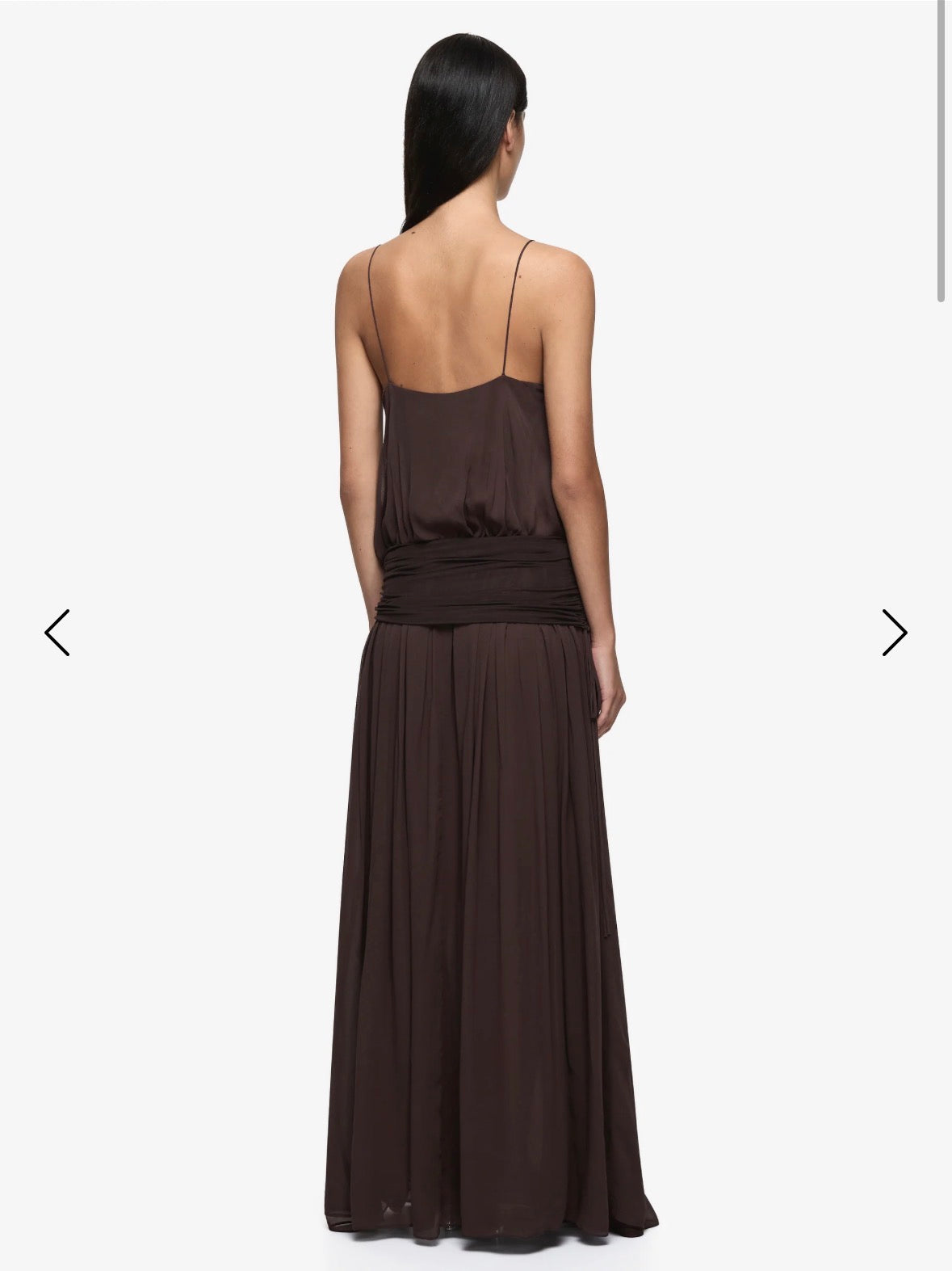 BEC + BRIDGE – Camille Blouson Dress – Dark Chocolate – Size 8