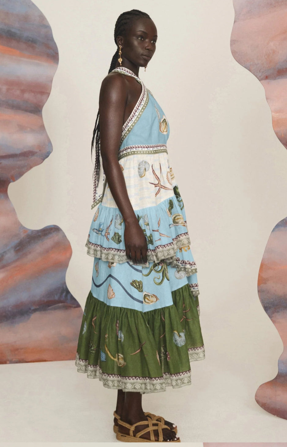 Alemais- Bath House Midi Dress- Size 10 & 14