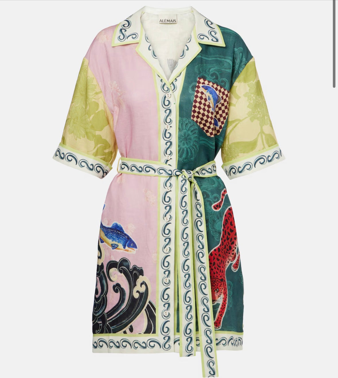 ALÉMAIS – Rochester Mini Shirtdress- Size 12
