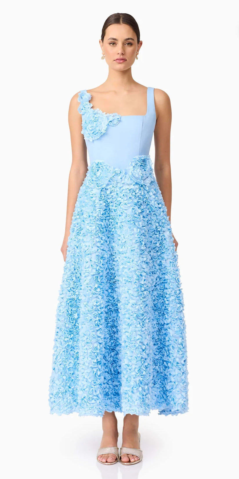 Elliatt- Kaia Floral Maxi Dress- Blue- Size XL