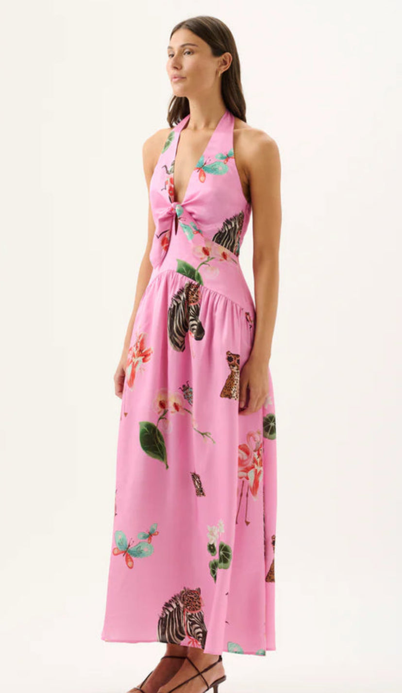 ROAME.- Sangria Dress- Pink- Size L