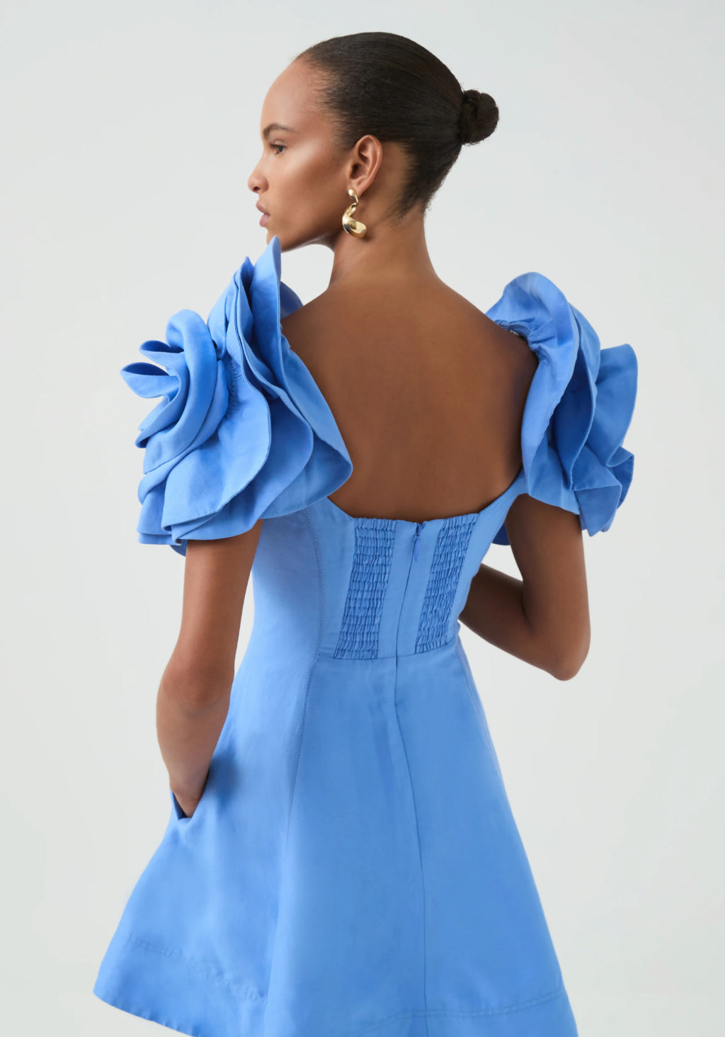 AJE- Twyla Mini Dress- Oyster Blue- Size 12