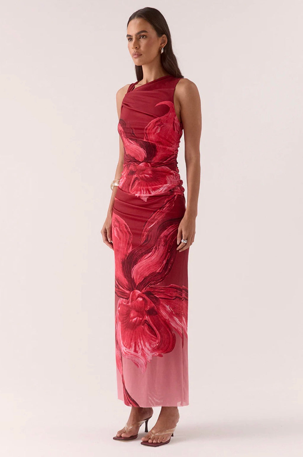 SOVERE- Florence Dress- Raspberry- Size 8