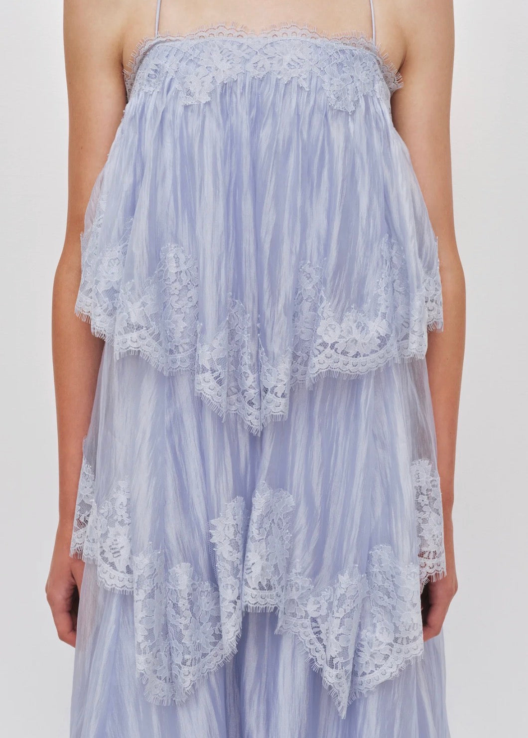 AJE- Ophelia Lace Gown- Blue- Size 8