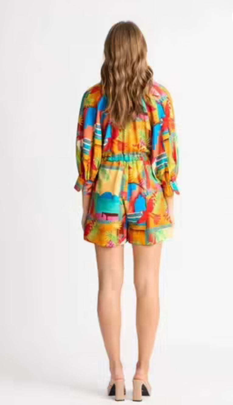 Sheike- Aztec Paradise-Playsuit- Size 10