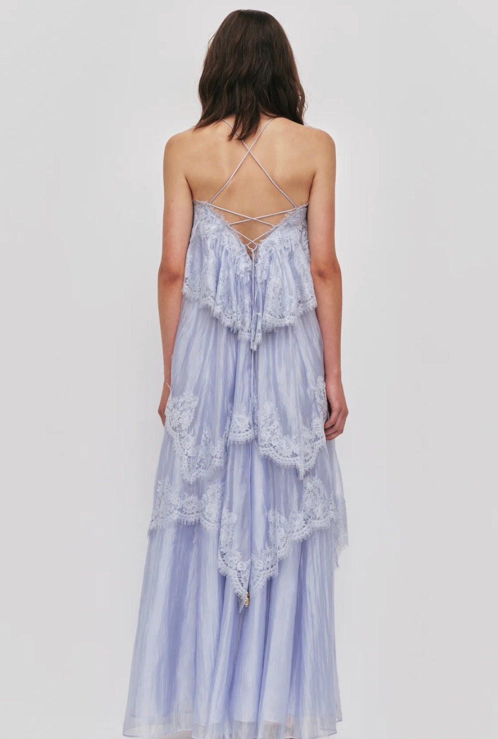 AJE- Ophelia Lace Gown- Blue- Size 8