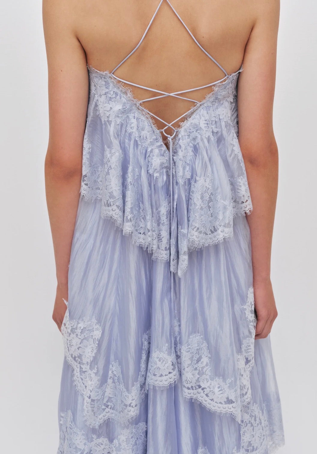AJE- Ophelia Lace Gown- Blue- Size 8