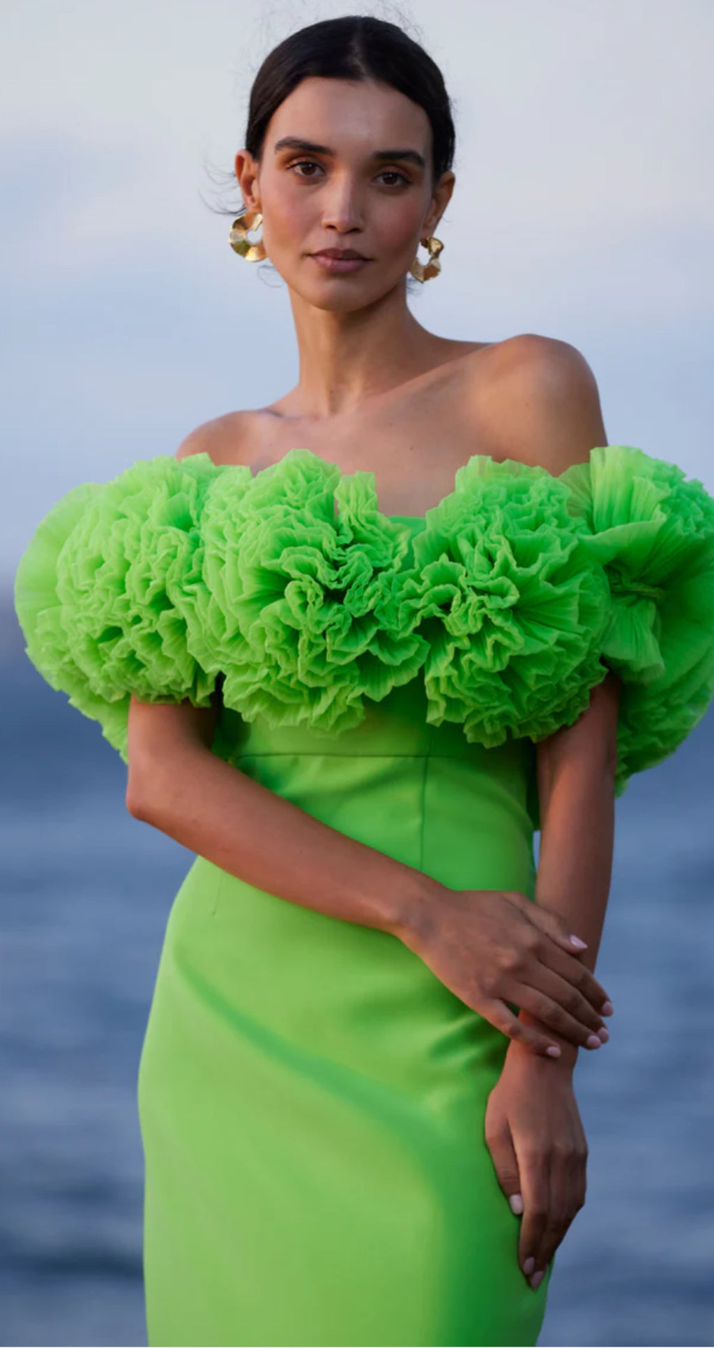 Sonya Moda- Sorrento Gown- Fluroescente Verde (Green)- Size 10