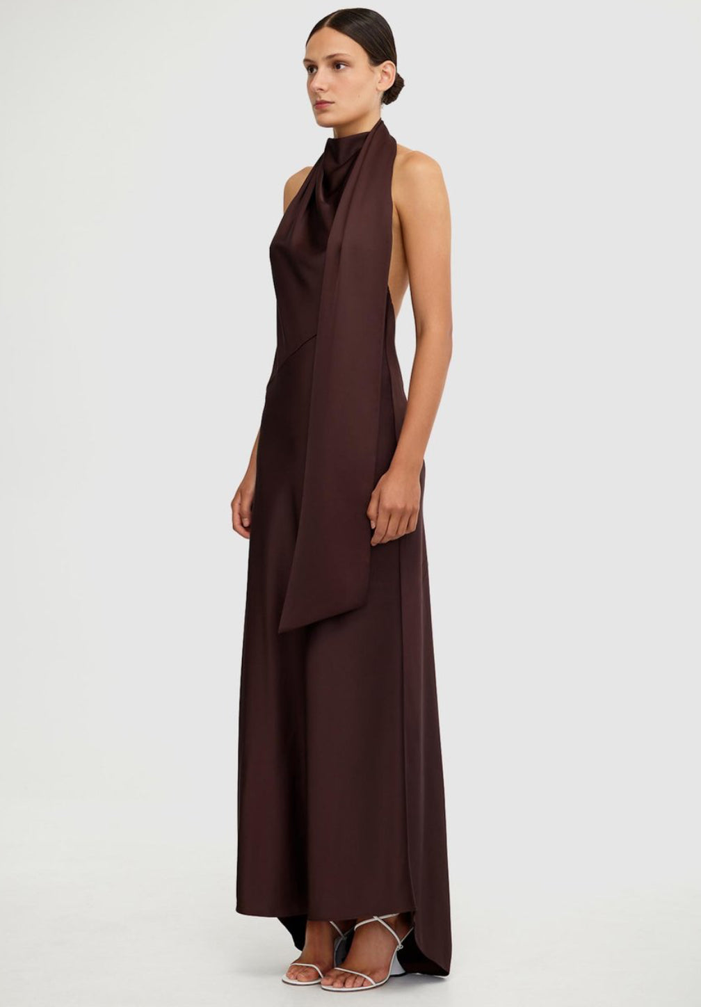 Significant Other- Adriana Halter Gown- Chocolate- Size 12