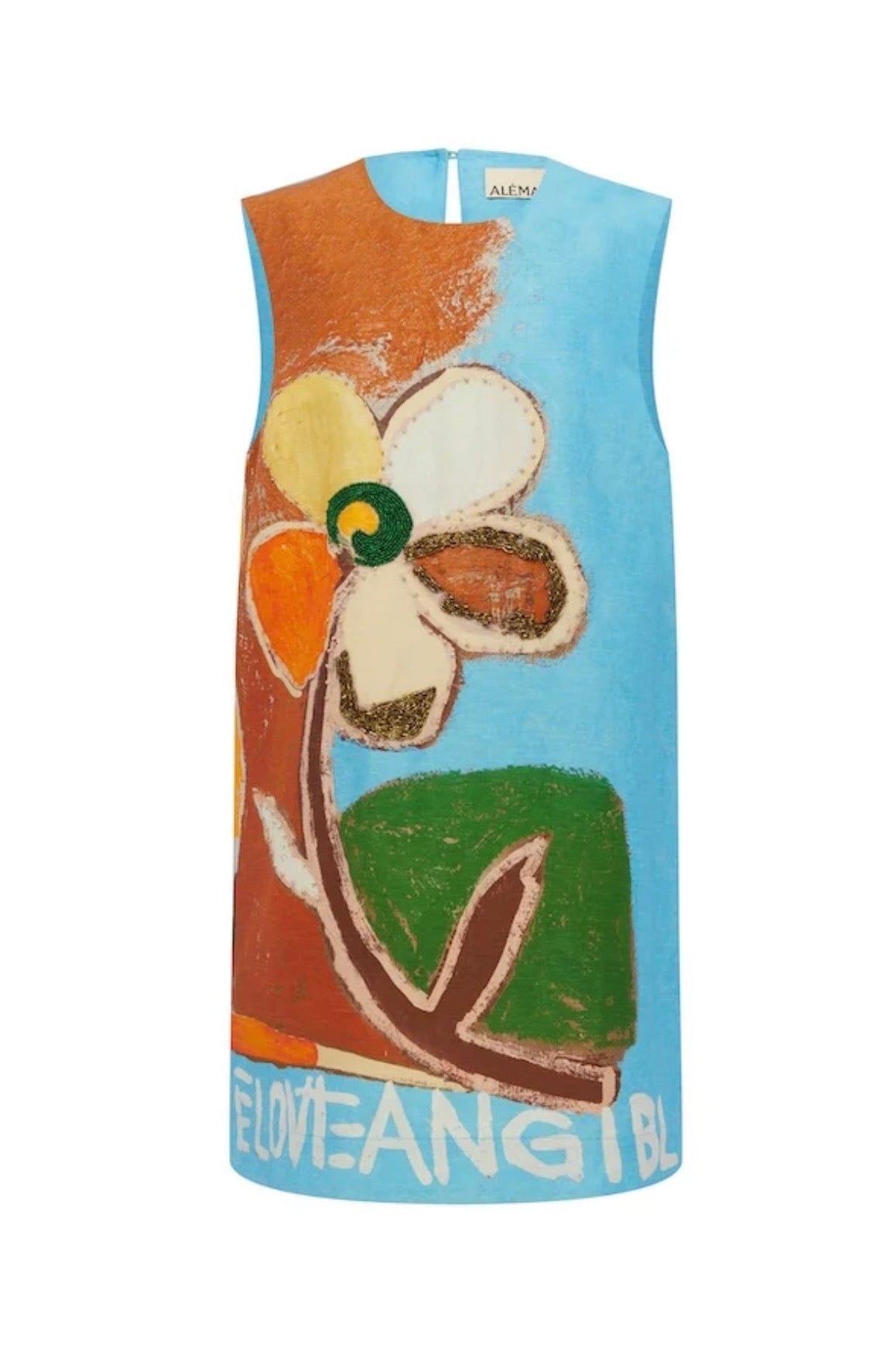 ALÉMAIS – Lenny Embellished Mini Dress – Size 14