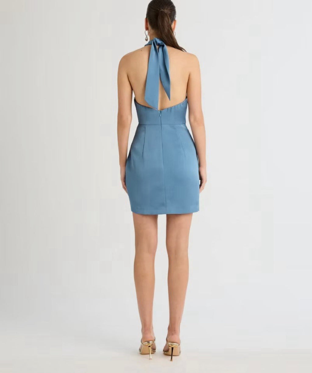 Sheike- Eternal Flame Dress- Pewter- Size 8