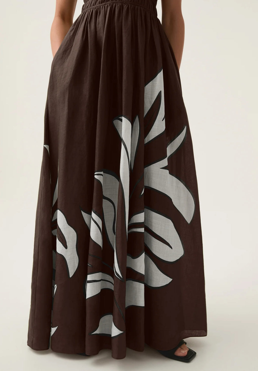 AJE - Planetary Maxi Dress- Brown- Size 12 & 16