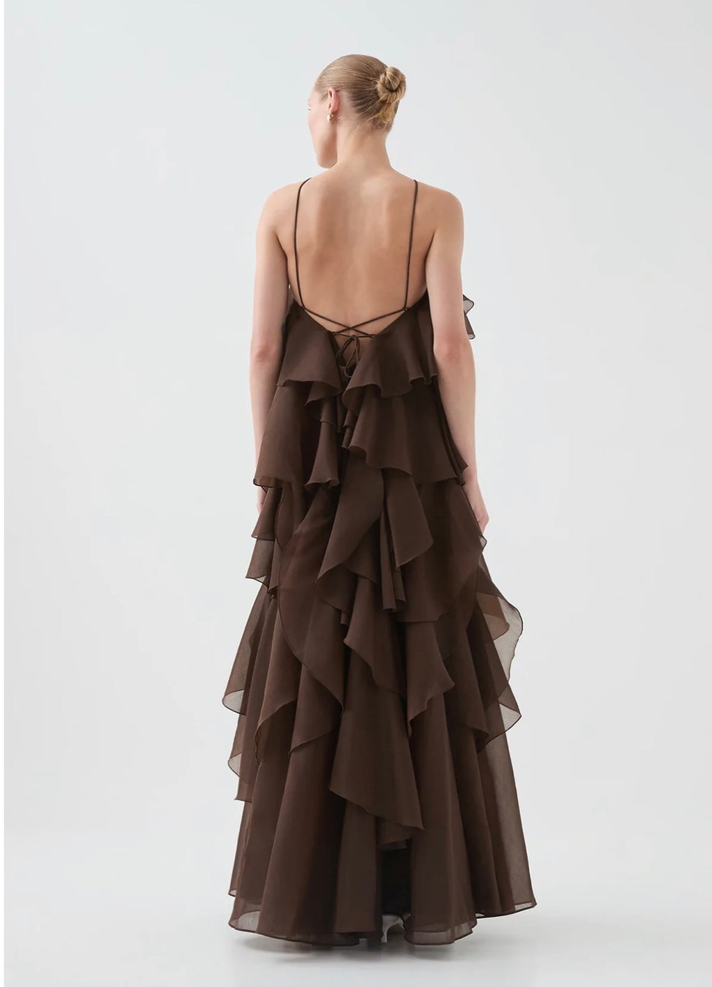 AJE- Pandorea Layered Maxi Dress- Carob- Size 8
