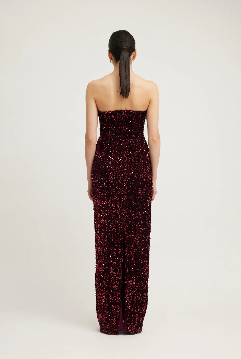 Tojha- Harlynne Dress - Merlot Sequin- Size 14