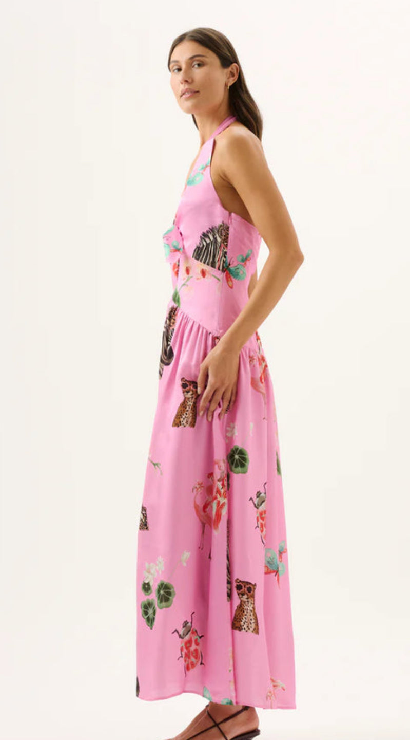 ROAME.- Sangria Dress- Pink- Size L