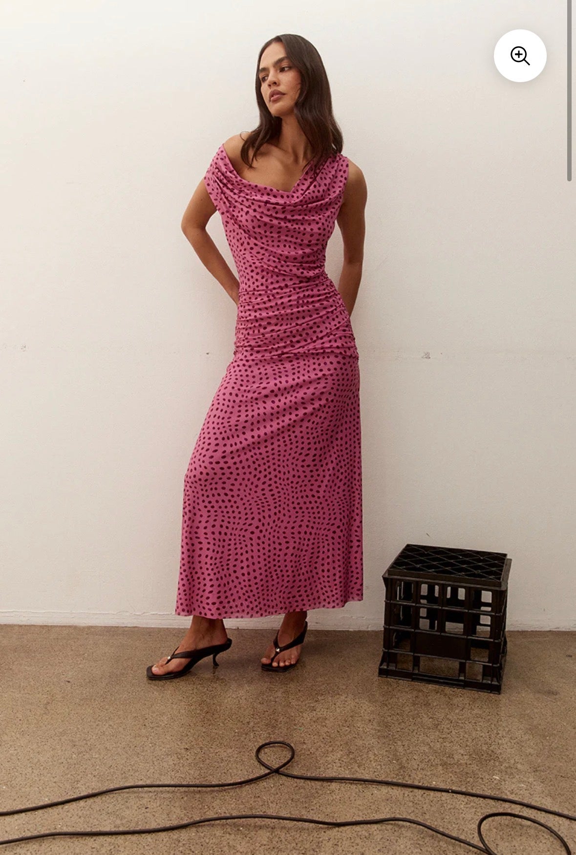 Sovere– Zuri Maxi Dress- Mauve Spot- Size 8