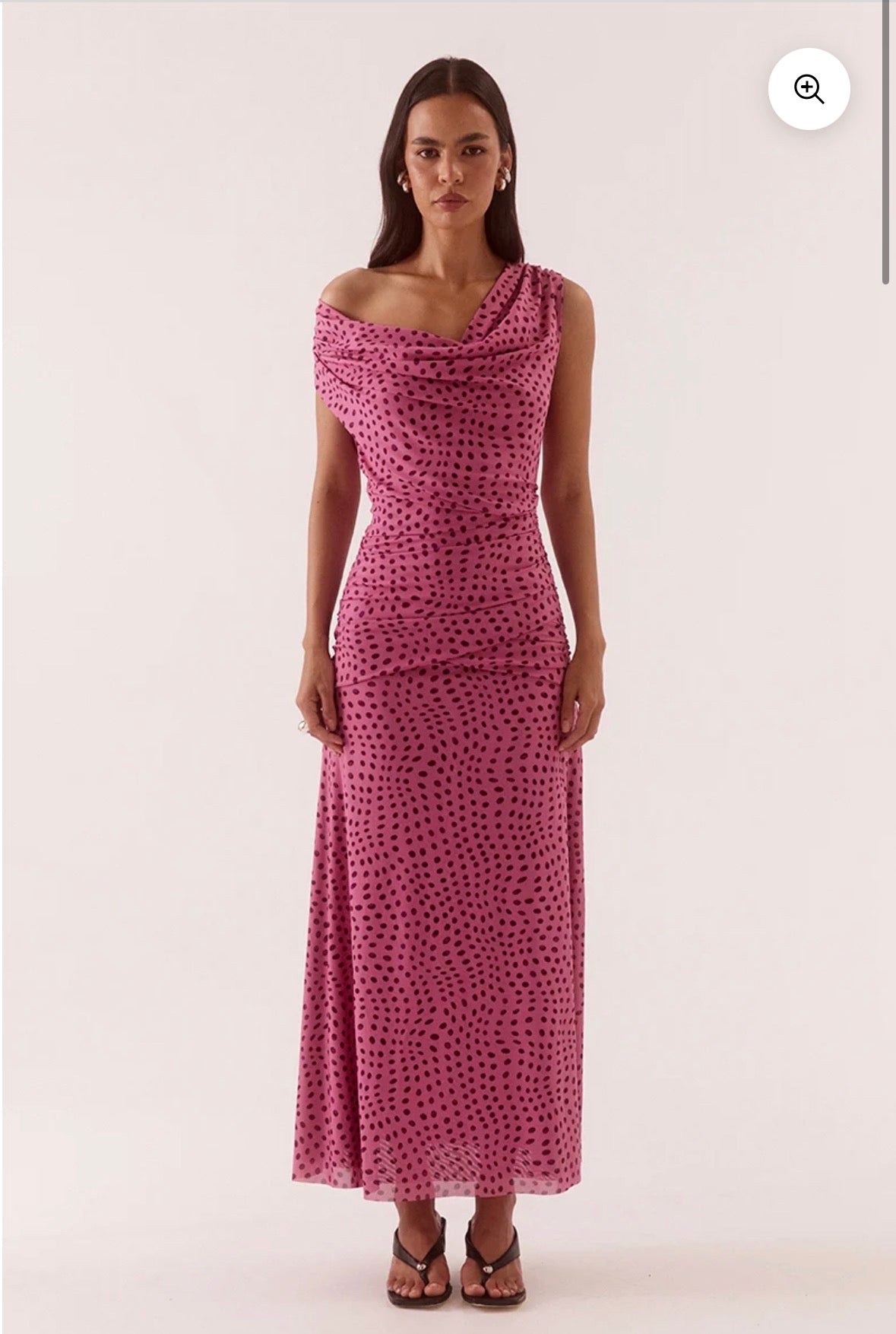 Sovere– Zuri Maxi Dress- Mauve Spot- Size 8