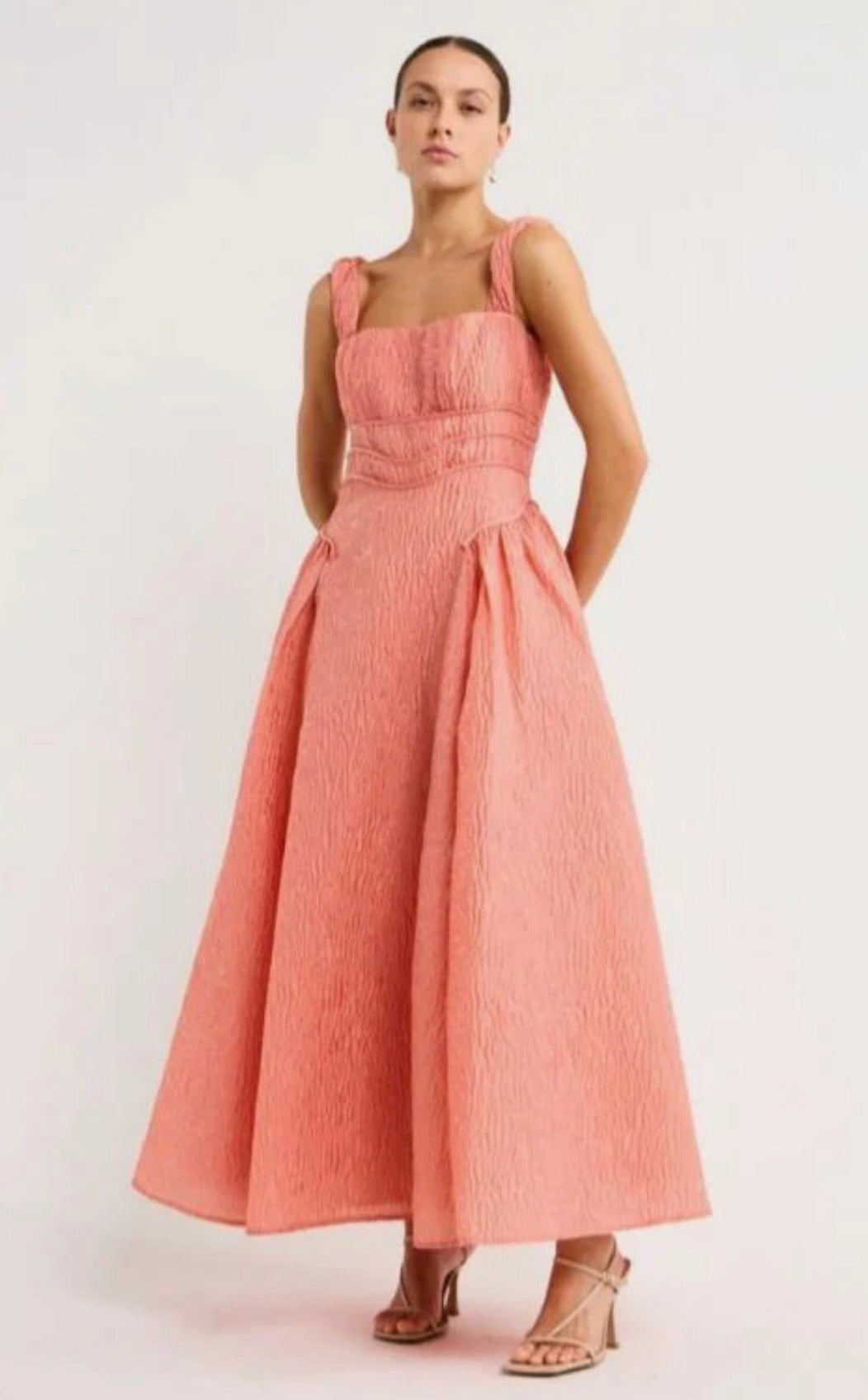 Rachel Gilbert- Sophy Strap Dress- Pink- Size 10