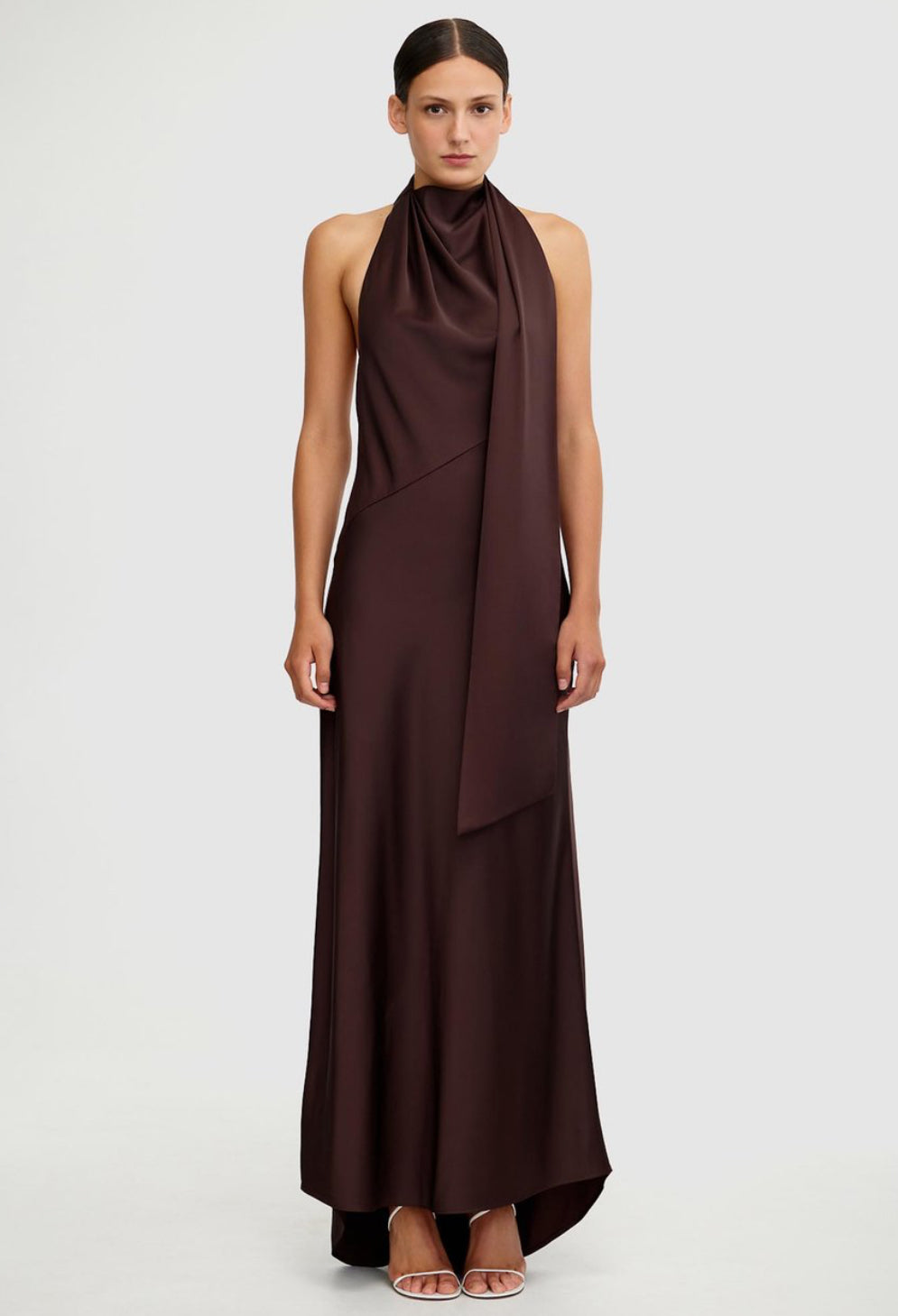 Significant Other- Adriana Halter Gown- Chocolate- Size 12