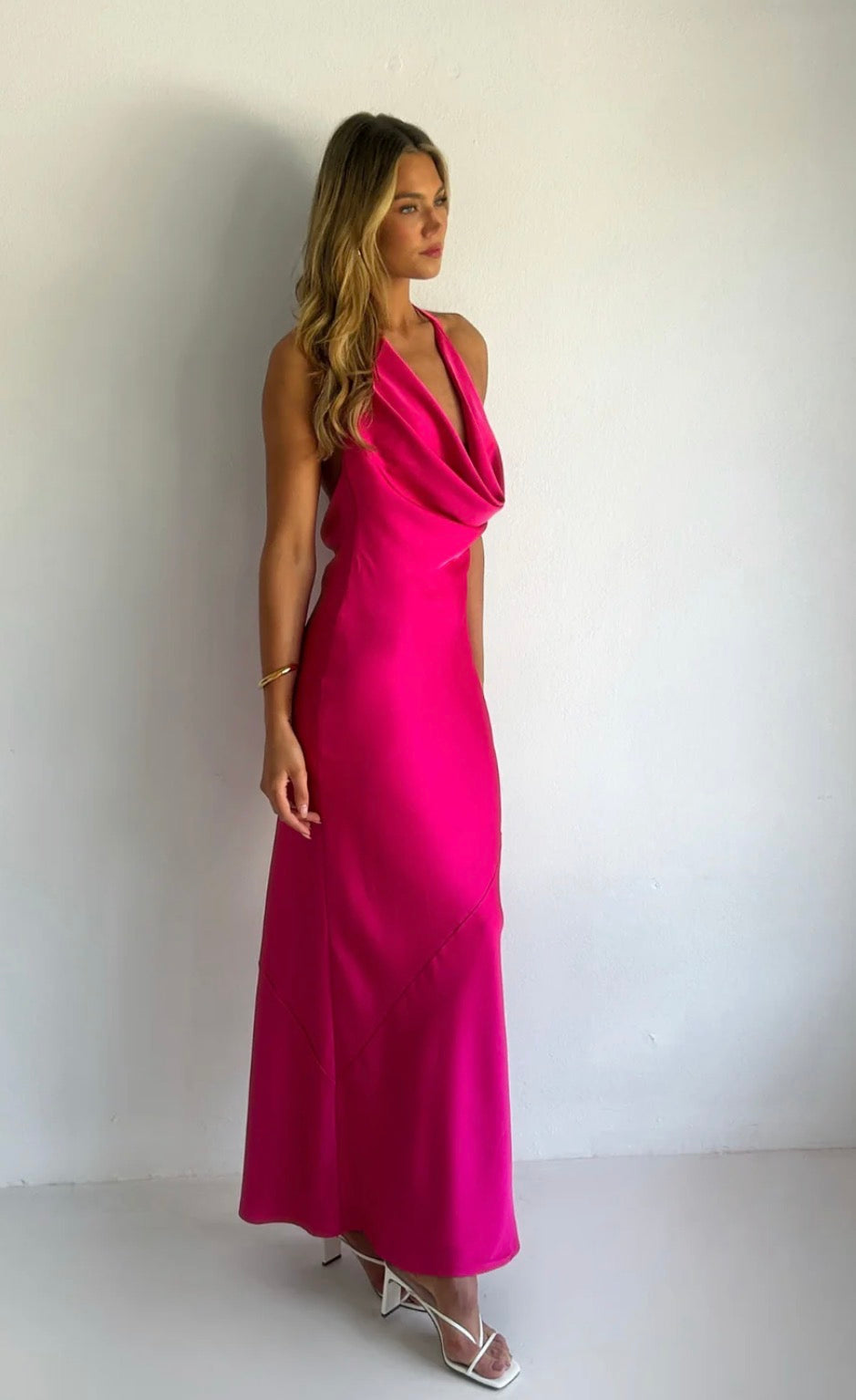 By Nicola – Lucia Maxi Dress in Pink- Size 8
